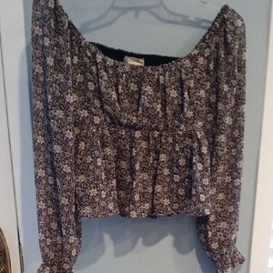 Altard State Floral Ptp 18 Off-Shoulder Top.